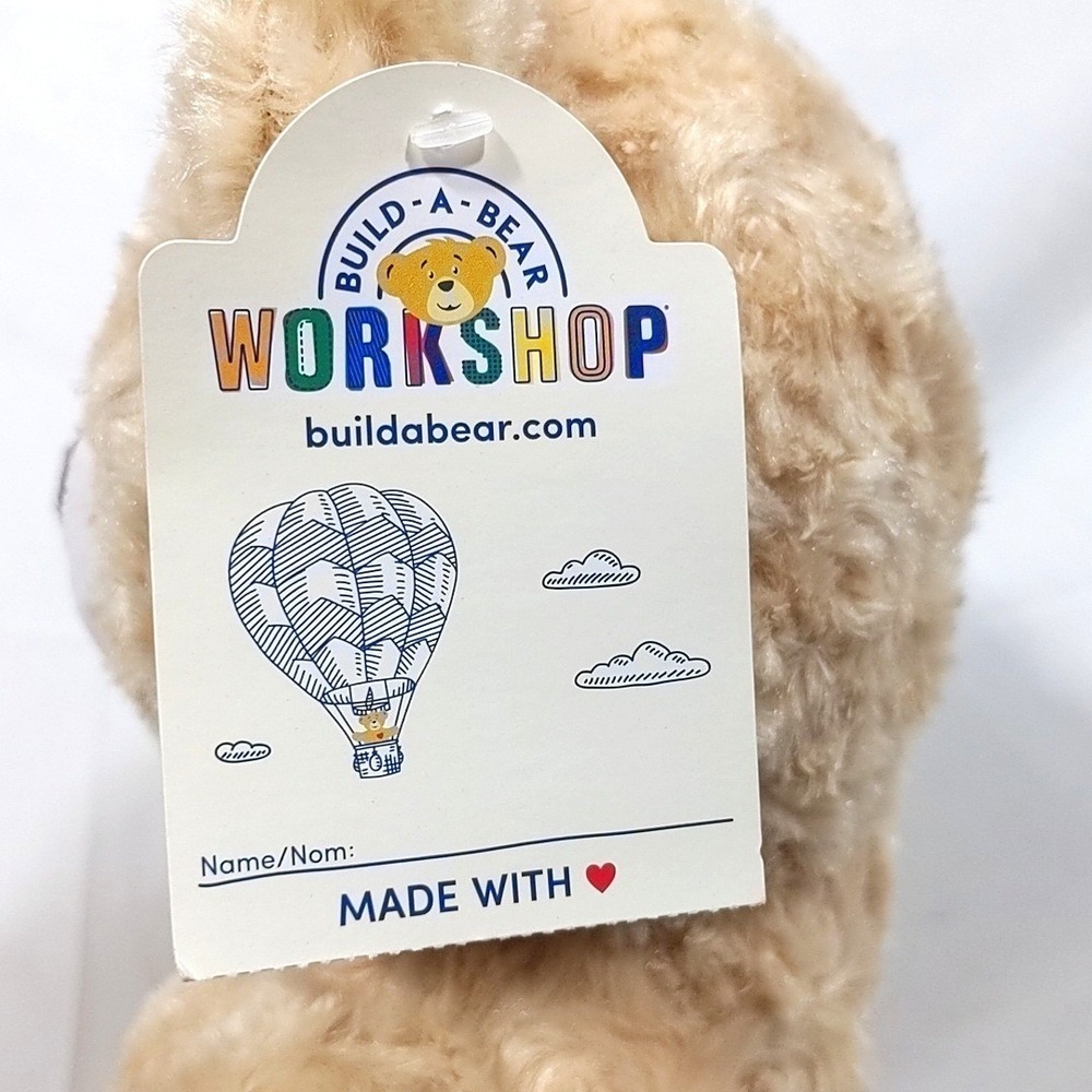 Build-A-Bear Workshop Happy Hugs IV Teddy Bear Tan Swirl Plush New with Tags NWT - Picture 7 of 8
